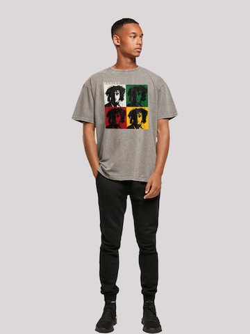F4NT4STIC Shirt 'Bob Marley' in Grijs