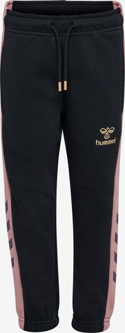 Effilé Pantalon Hummel en noir : devant