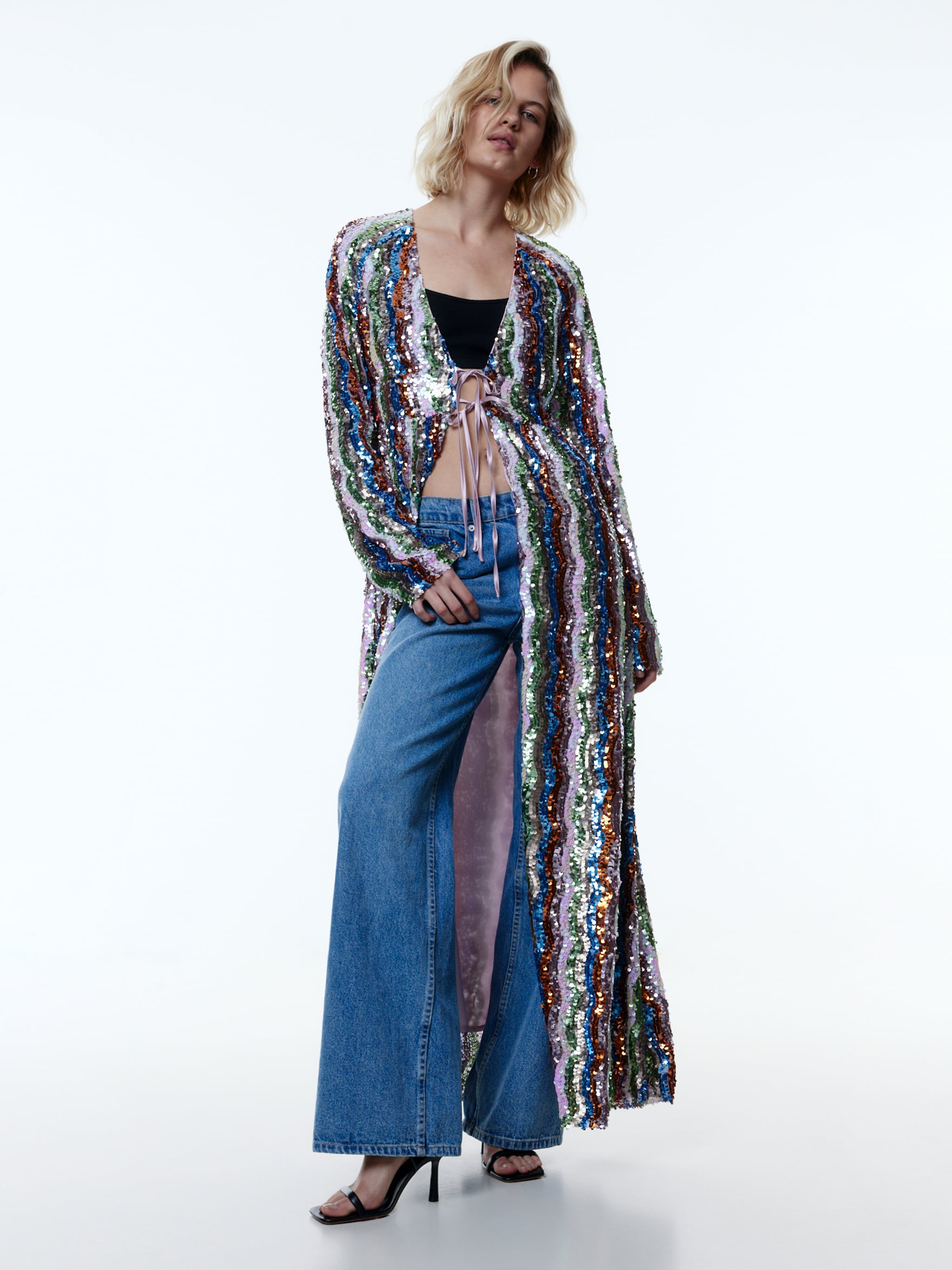 EDITED Producten Jurk 'Maithe' Gemengde kleuren