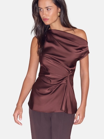 Camicia da donna di Lipsy in marrone: frontale