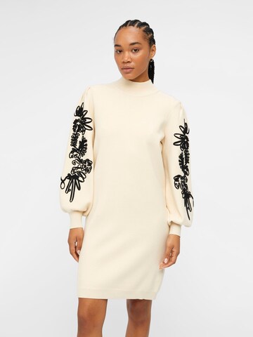 OBJECT Knitted dress in White: front