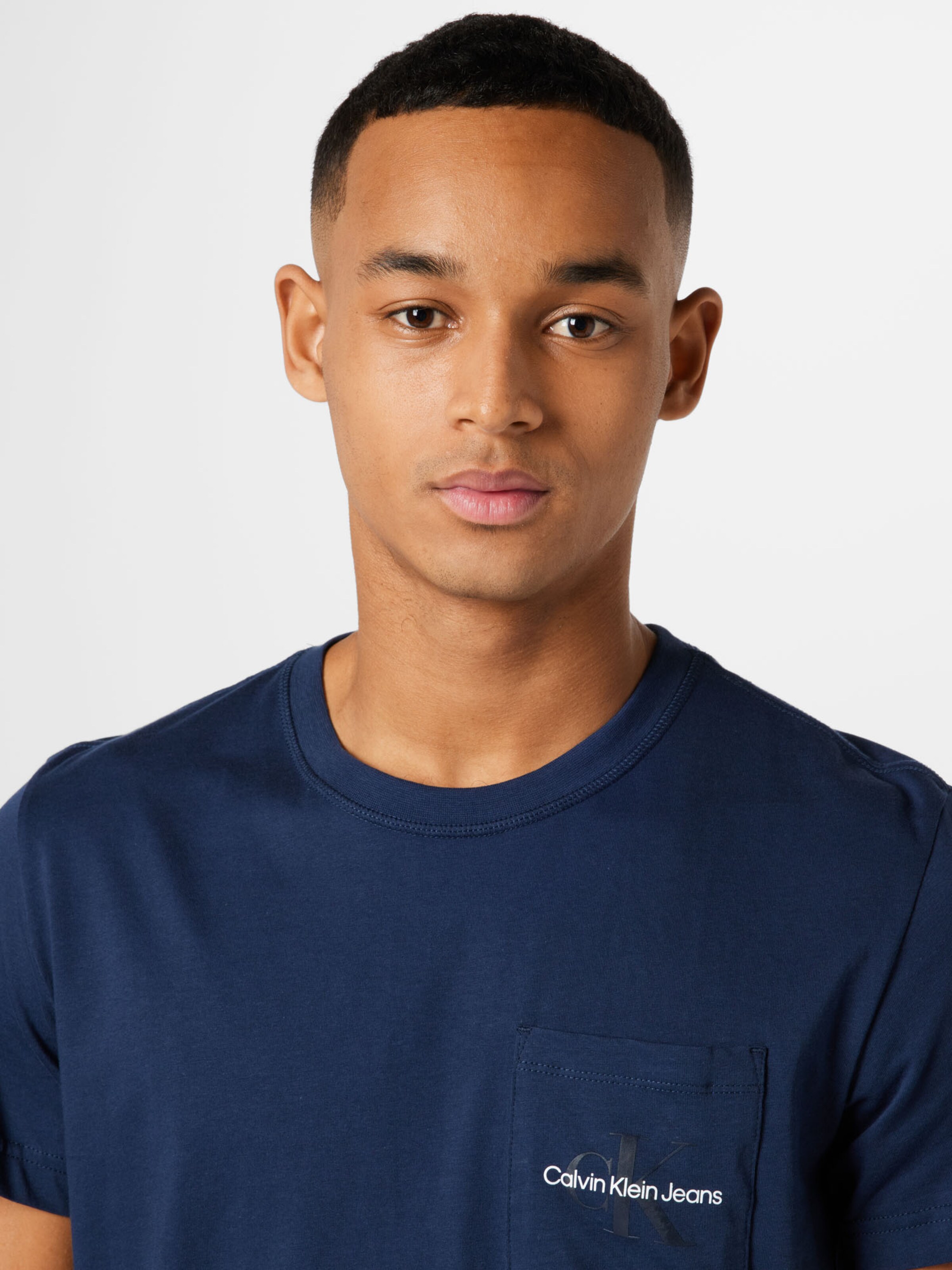 Homme T-Shirt Calvin Klein Jeans en Indigo 