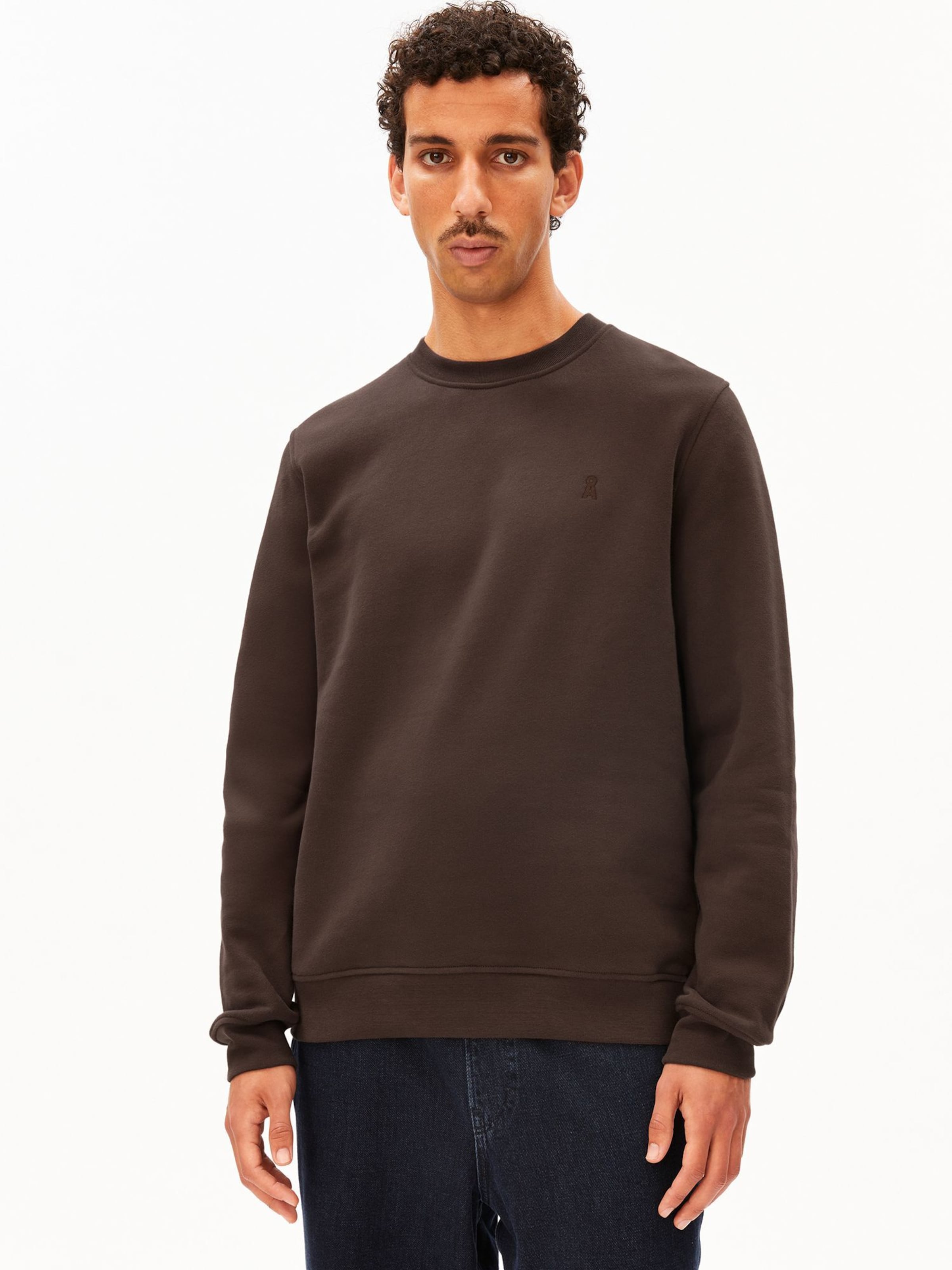 ARMEDANGELS Sweatshirt in Brown: front