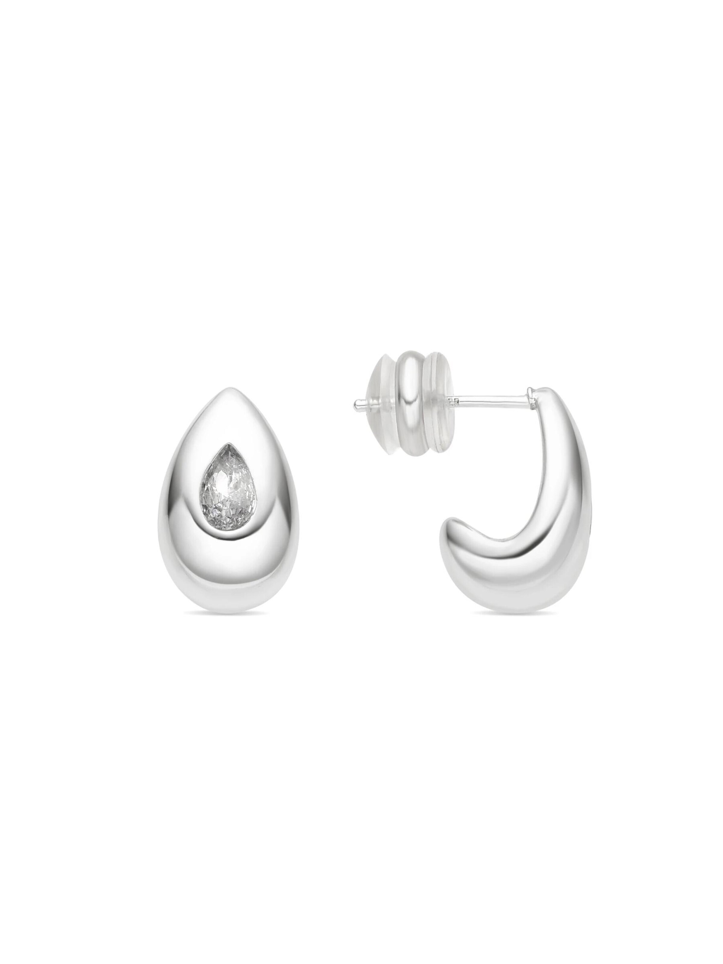 LUXBYLUX Earrings in Silver: front