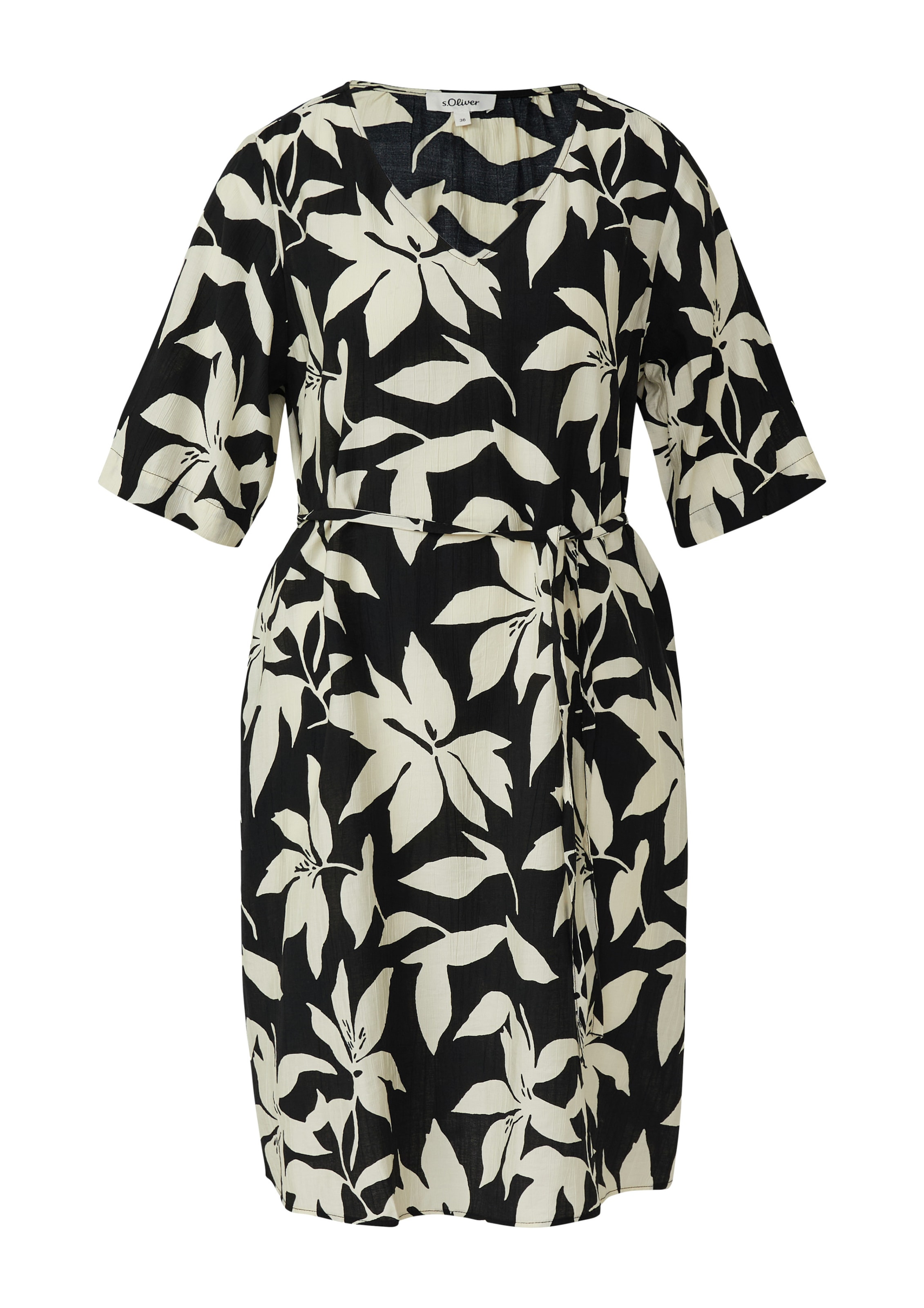s.Oliver Jurk in Zwart: voorkant
