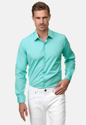 Rusty Neal Slim fit Overhemd in Blauw