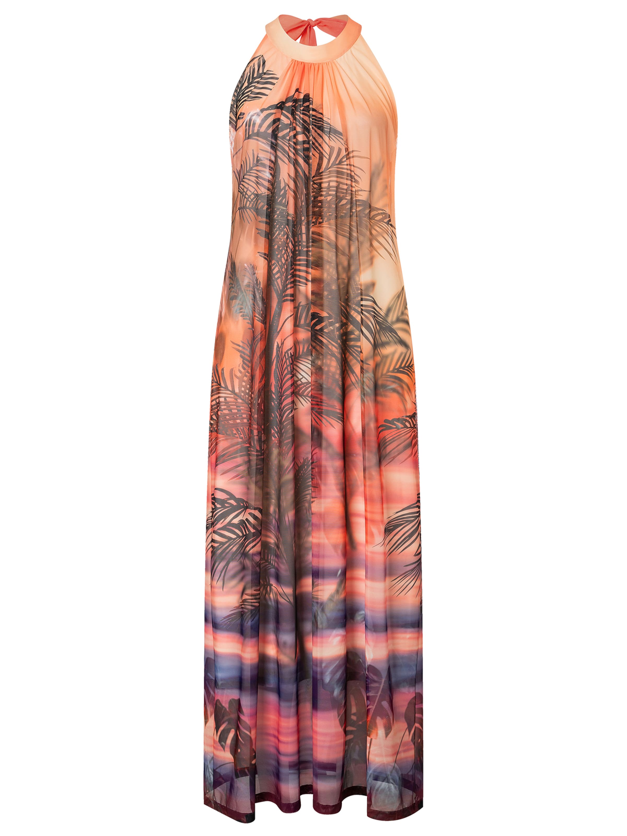 Ana Alcazar Kleid 'Zilana' in blau / grün / orange / hellrot, Produktansicht