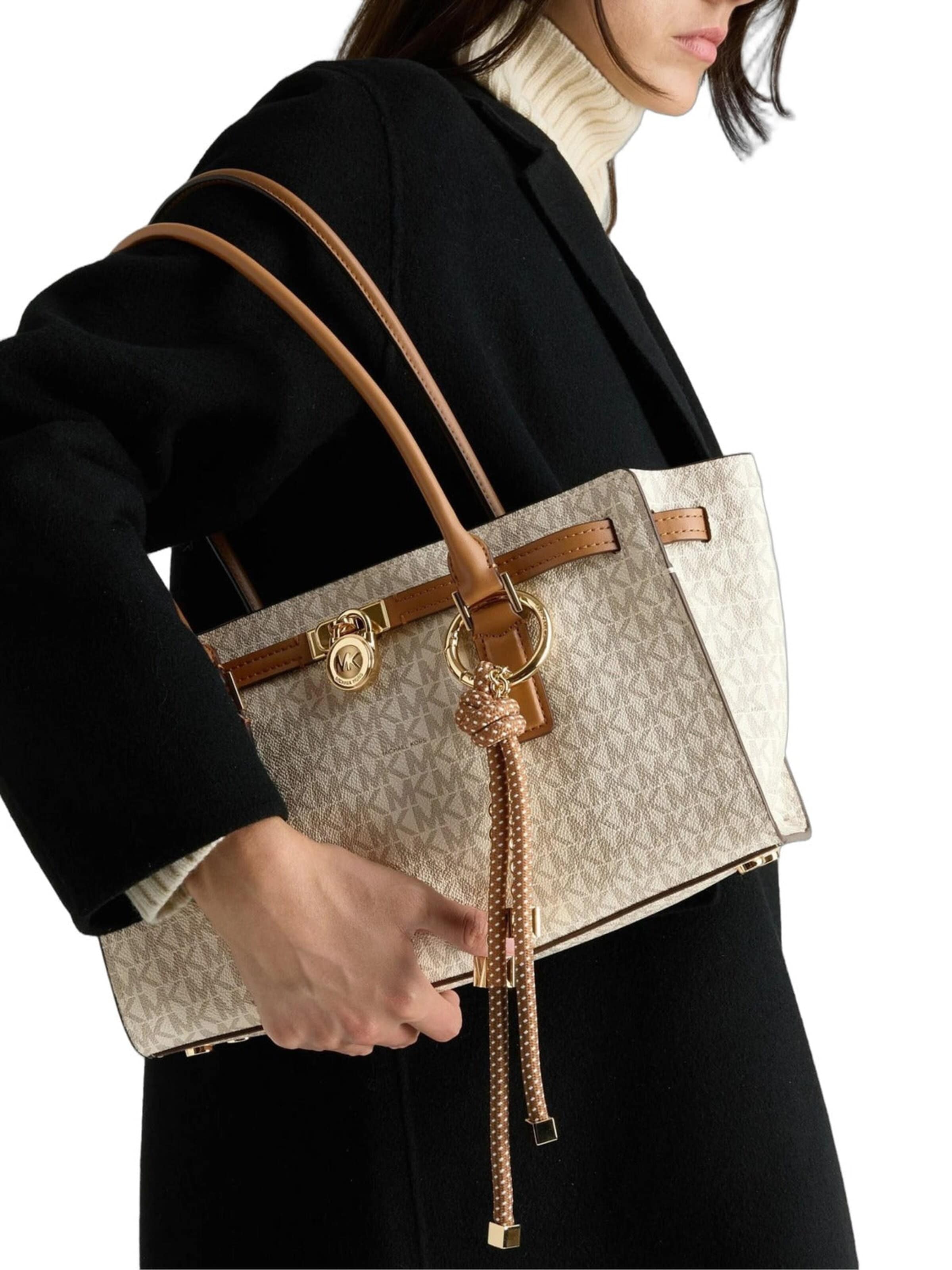 MICHAEL Michael Kors - Bolso de mano 'Hamilton' en beige
