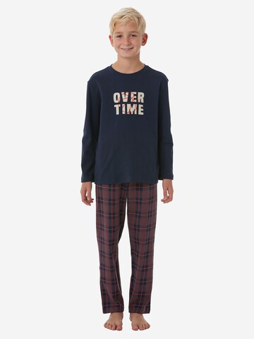 SCHIESSER Schlafanzug ' Nightwear ' in Blau: Vorderseite
