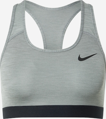 Sutien sport 'Swoosh' de la NIKE pe gri: față