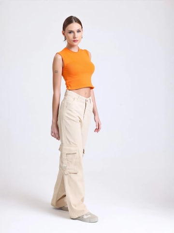 Hiccup - Top de malha em laranja