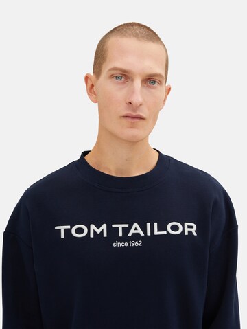 TOM TAILOR Sweatshirt in Blauw