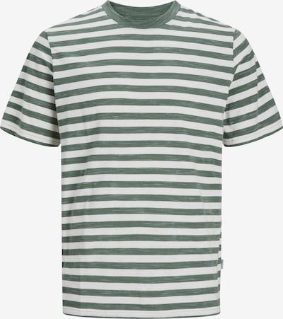 JACK & JONES T-Shirt 'Tampa' en vert foncé / blanc, Vue avec produit
