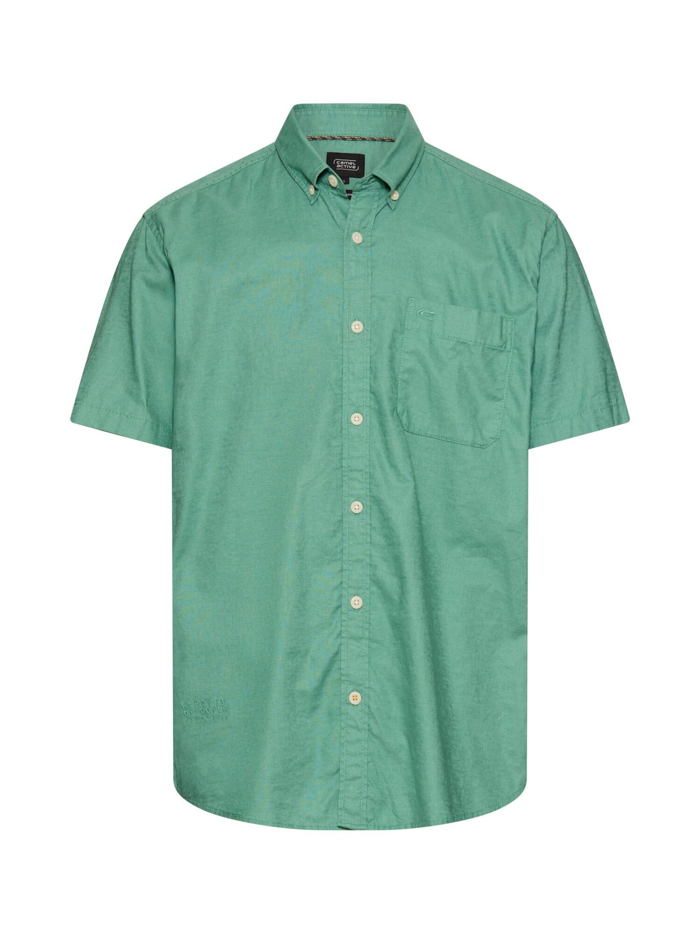 CAMEL ACTIVE Button Up Shirt in Green: front