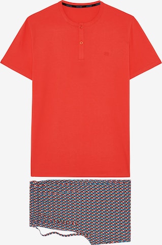 HOM Short Pajamas ' Ricardo ' in Red: front