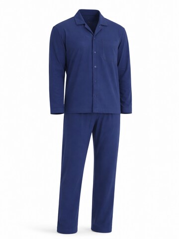 PANTONECLO Pyjama lang 'Pantoneclo Men’s Nightwear Set'‌ in Blau: Vorderseite