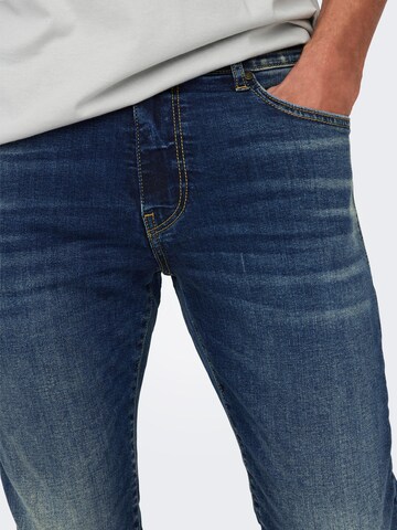 Skinny Jeans 'Loom' de la Only & Sons pe albastru