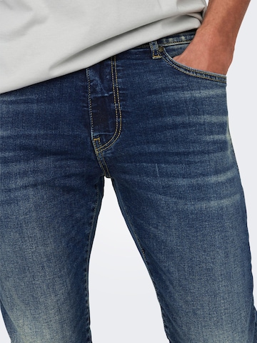 Skinny Jeans 'Loom' di Only & Sons in blu