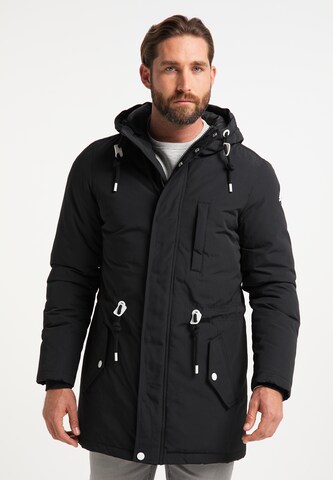 ICEBOUND Winterparka in Zwart: voorkant