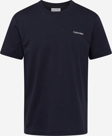 T-Shirt Calvin Klein en bleu : devant