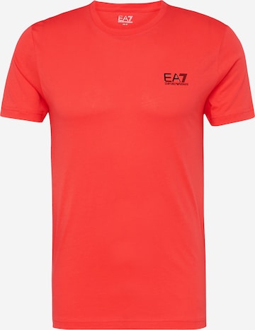 T-Shirt EA7 Emporio Armani en rouge : devant