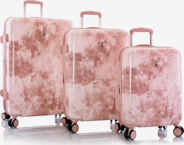 Heys Kofferset 'Black Camo' in Pink: Vorderseite