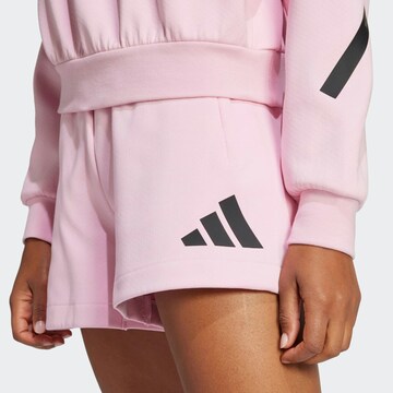 ADIDAS SPORTSWEAR Широка кройка Спортен панталон 'Z.N.E.' в розово