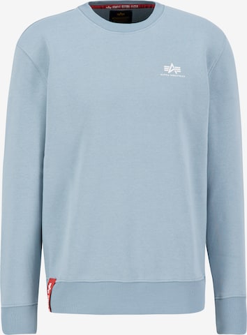 ALPHA INDUSTRIES Sweatshirt in Blauw: voorkant