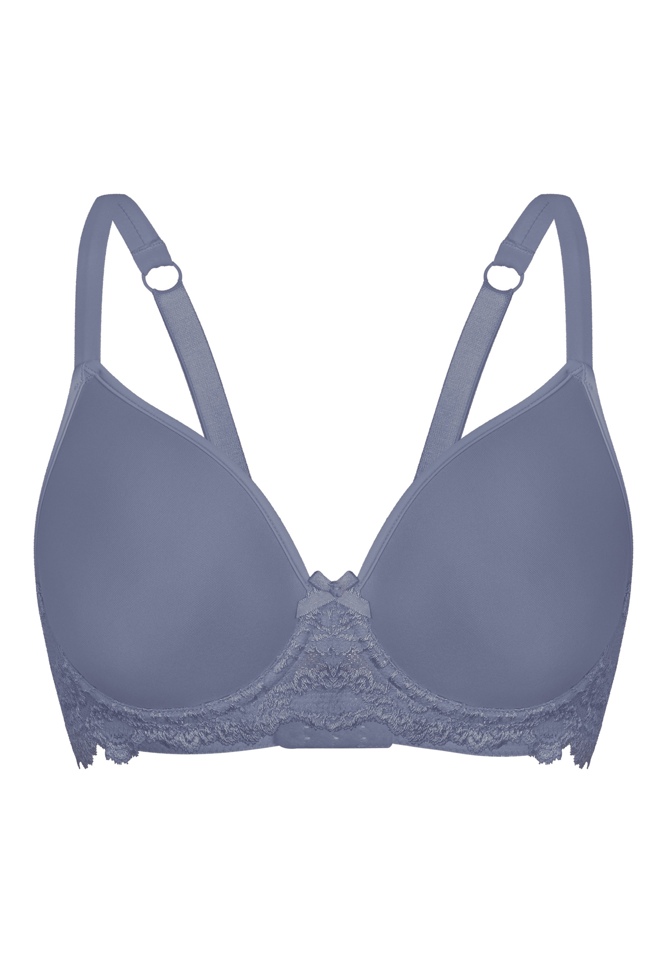 sassa T-shirt BH 'Classic lace' in Blauw: voorkant