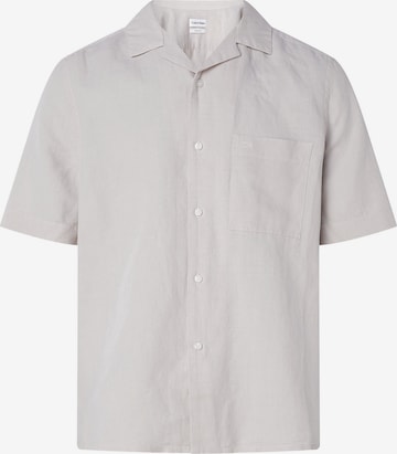 Calvin Klein Regular fit Button Up Shirt in Beige: front