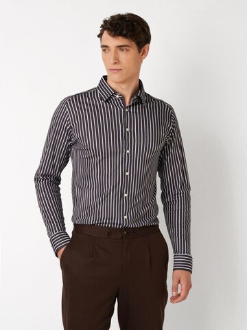 DESOTO Slim fit Button Up Shirt in Brown