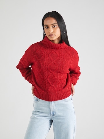 ABOUT YOU Sweater 'Carla' in Red: front
