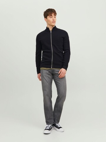 JACK & JONES Cardigan 'Hill' i sort