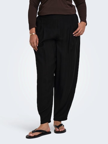 ONLY Carmakoma Barrel Pleat-Front Pants 'CARJoanna' in Black: front
