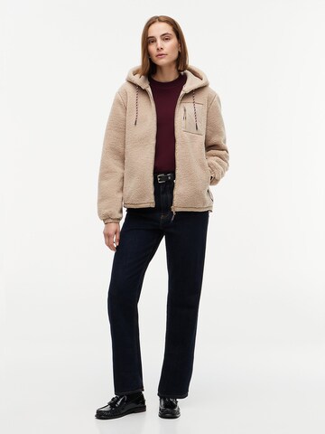 TOMMY HILFIGER Sweatjacke in Beige
