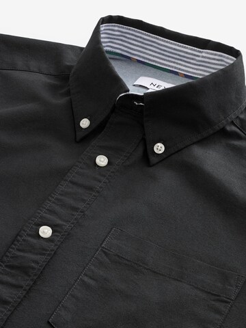 Next Regular fit Button Up Shirt 'Oxford' in Black