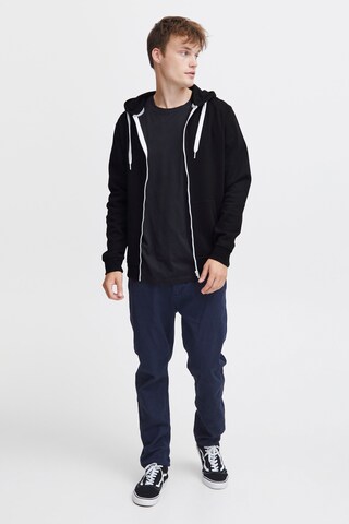 !Solid Zip-Up Hoodie 'Olli' in Black