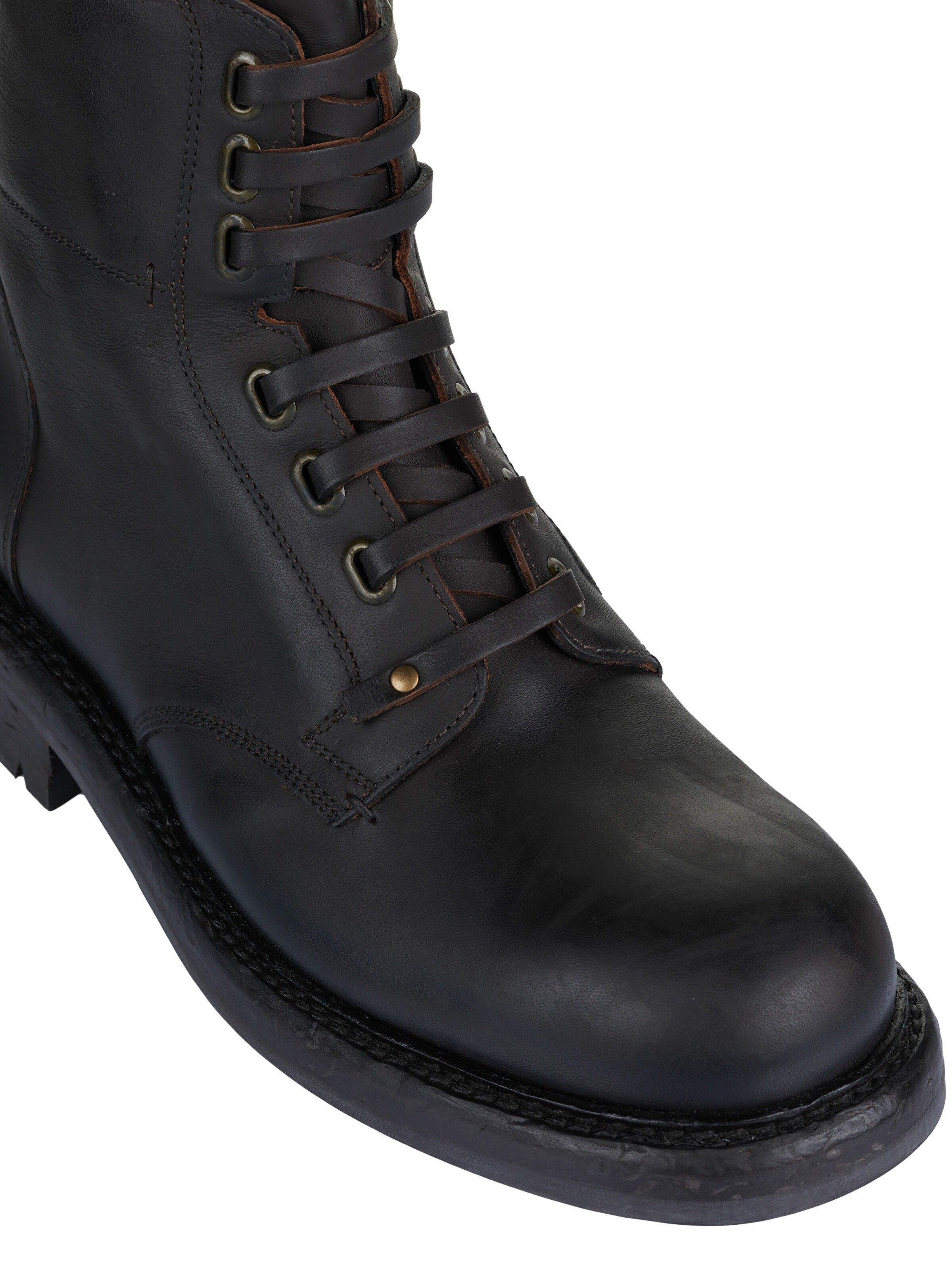 DOLCE & GABBANA Schnürstiefel in Braun