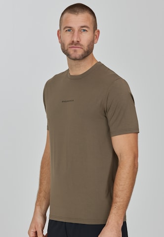 ENDURANCE Performance Shirt 'Winicol' in Brown: front