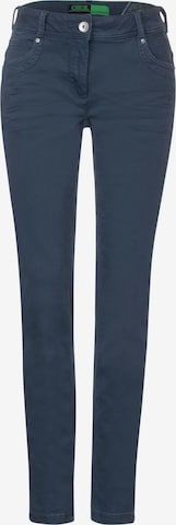 CECIL Slim fit Chino Pants in Blue: front