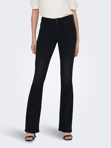 ONLY Flared Jeans 'Blush' in Schwarz: predná strana