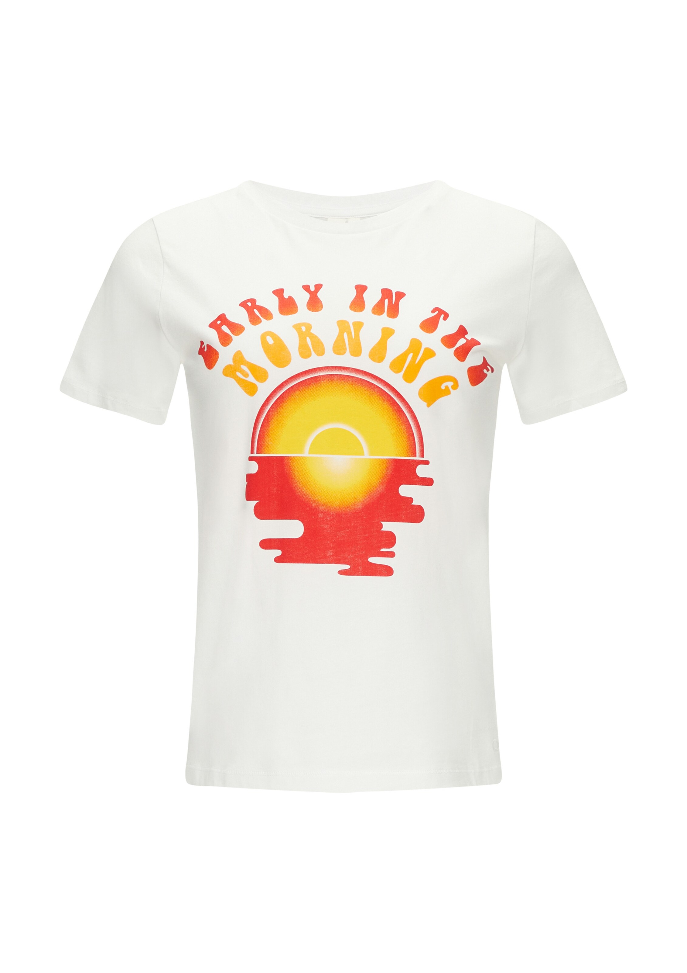 T-shirt QS en blanc : devant