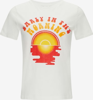 T-shirt QS en blanc : devant