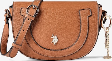 Borsa a tracolla 'Lawson' di U.S. POLO ASSN. in marrone: frontale