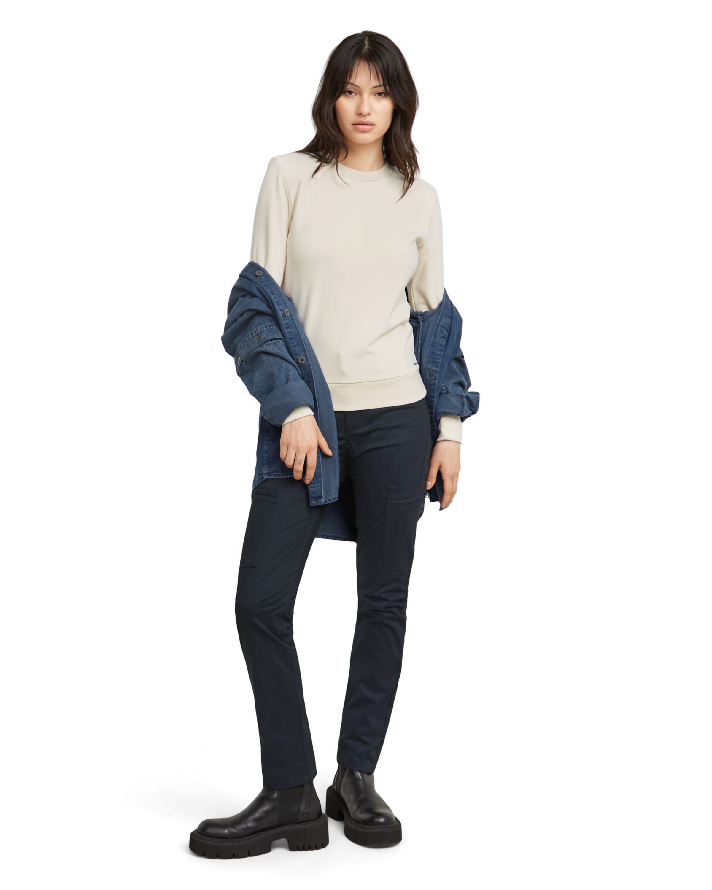 G-STAR Skinny Cargohose in Blau