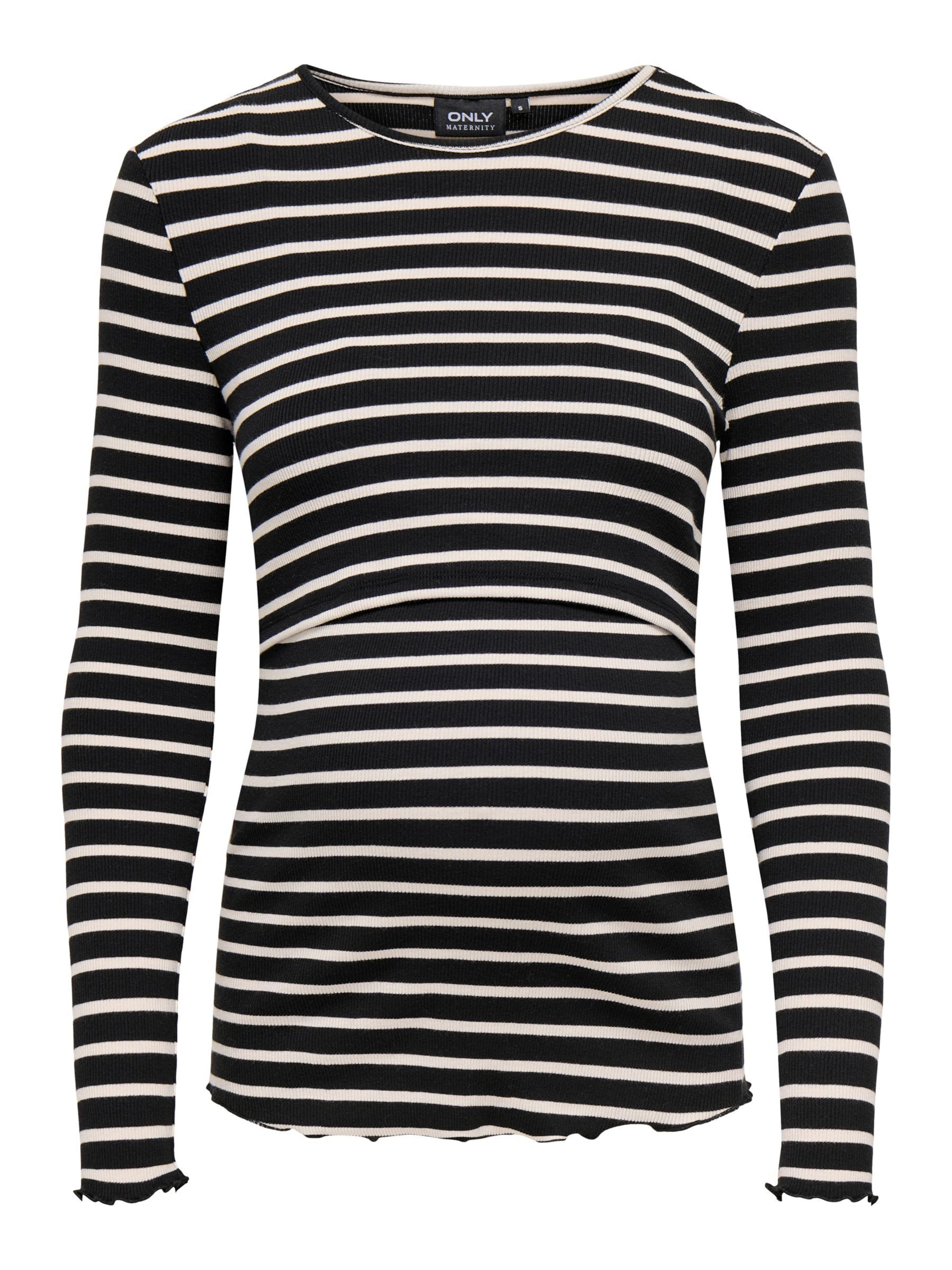 T-shirt Only Maternity en noir : devant