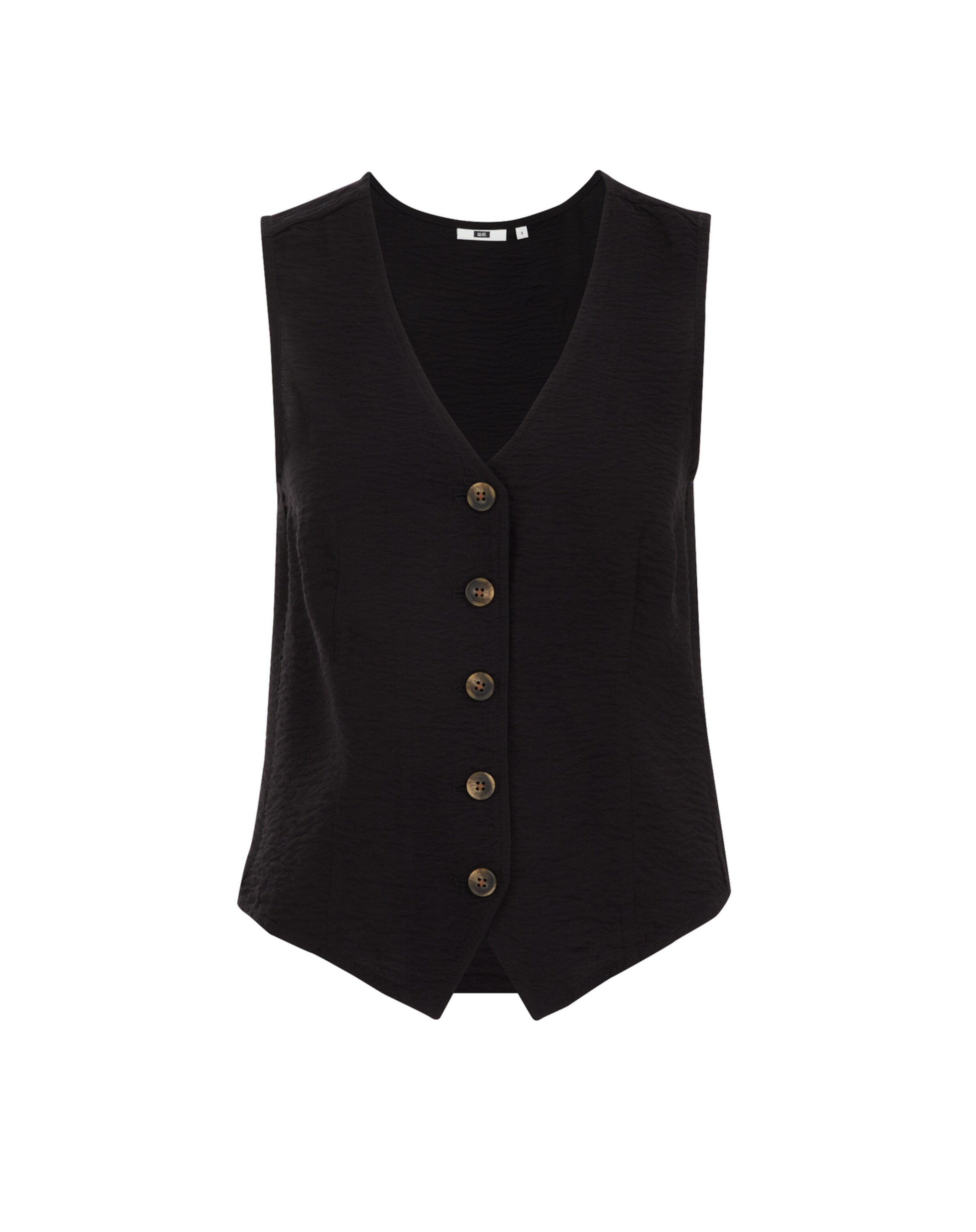 WE Fashion Weste in Schwarz: Vorderseite