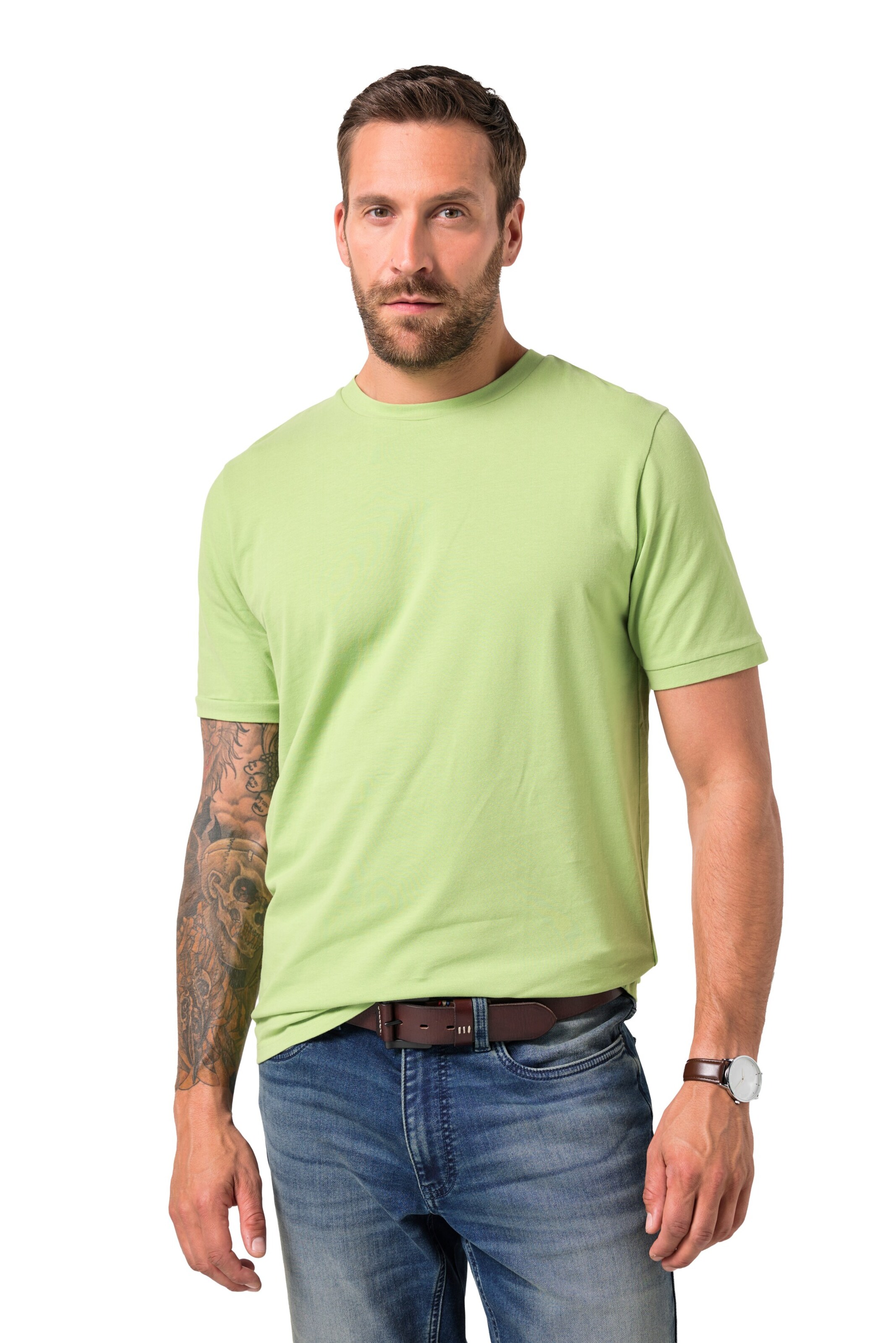 JP1880 Shirt in Grün: Vorderseite