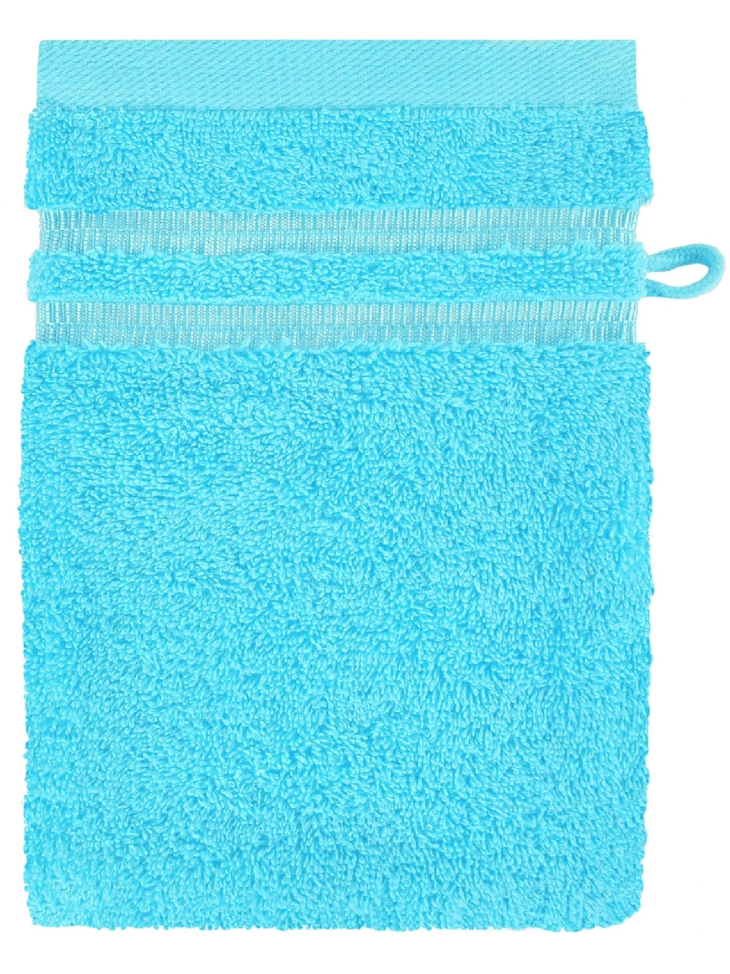SCHIESSER Waschhandschuhe 'Milano' in Blau
