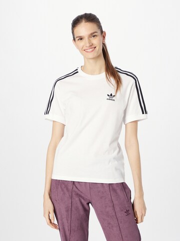 T-shirt 'Adicolor Classics 3-Stripes' ADIDAS ORIGINALS en blanc : devant